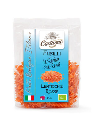 Fusilli di lenticchie rosse
