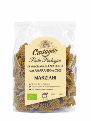 Marziani di semola di grano duro con amaranto e ceci