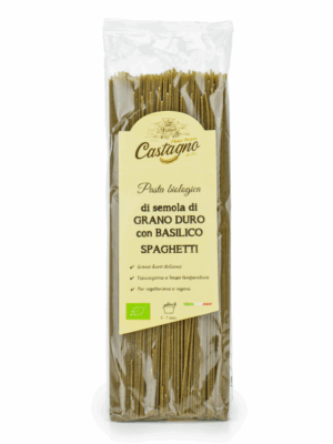 Spaghetti con basilico