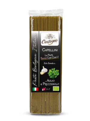 Capellini con aglio e prezzemolo
