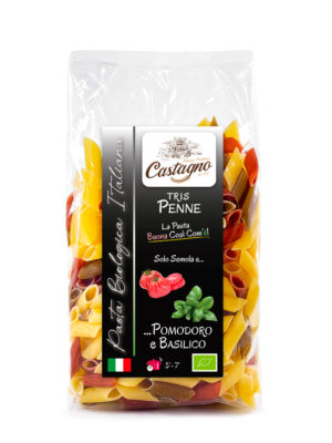 Tris-Penne con basilico e pomodoro