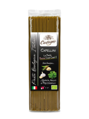 Capellini con quinoa, aglio e prezzemolo
