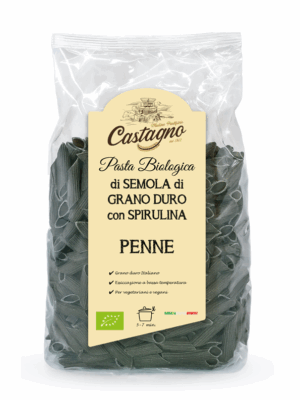 Penne con spirulina